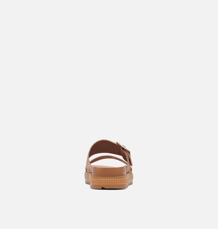 Womens Slides Brown - Sorel Roaming™ Buckle - 086395-MOP